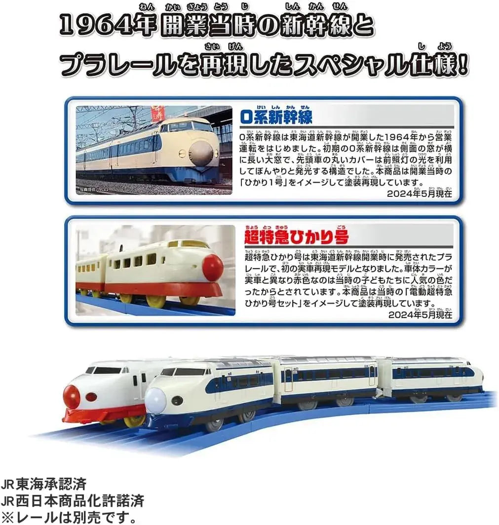 Takara Tomy Plarail Shinkansen Hikari 60th Anniversary Ticket Set