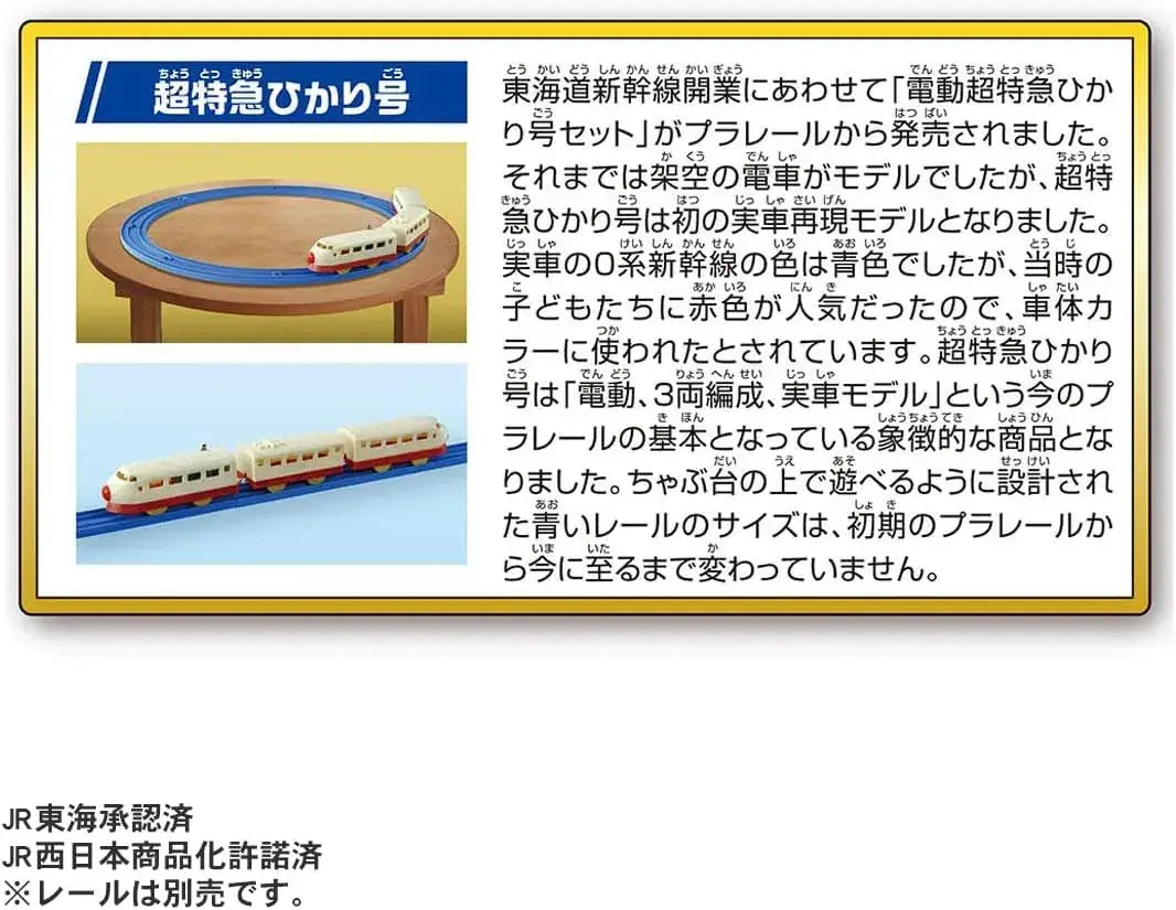 Takara Tomy Plarail Shinkansen Hikari 60th Anniversary Ticket Set