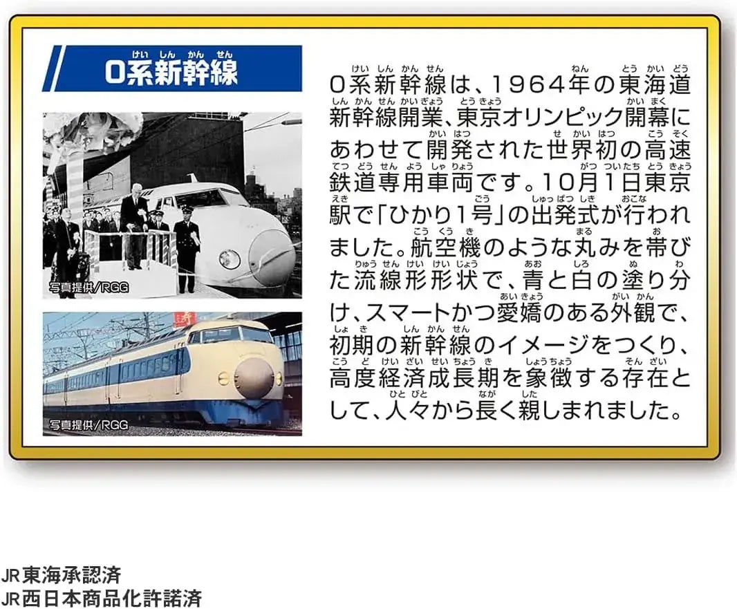 Takara Tomy Plarail Shinkansen Hikari 60th Anniversary Ticket Set