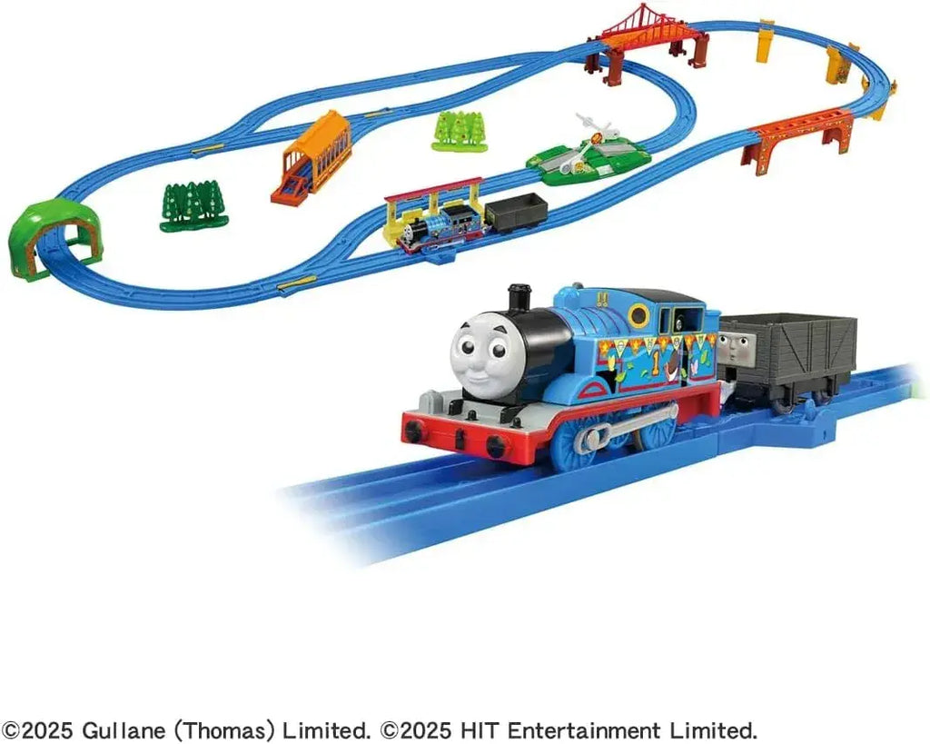 Takara Tomy Plarail Thomas Powered Train Toy Set with Tracks