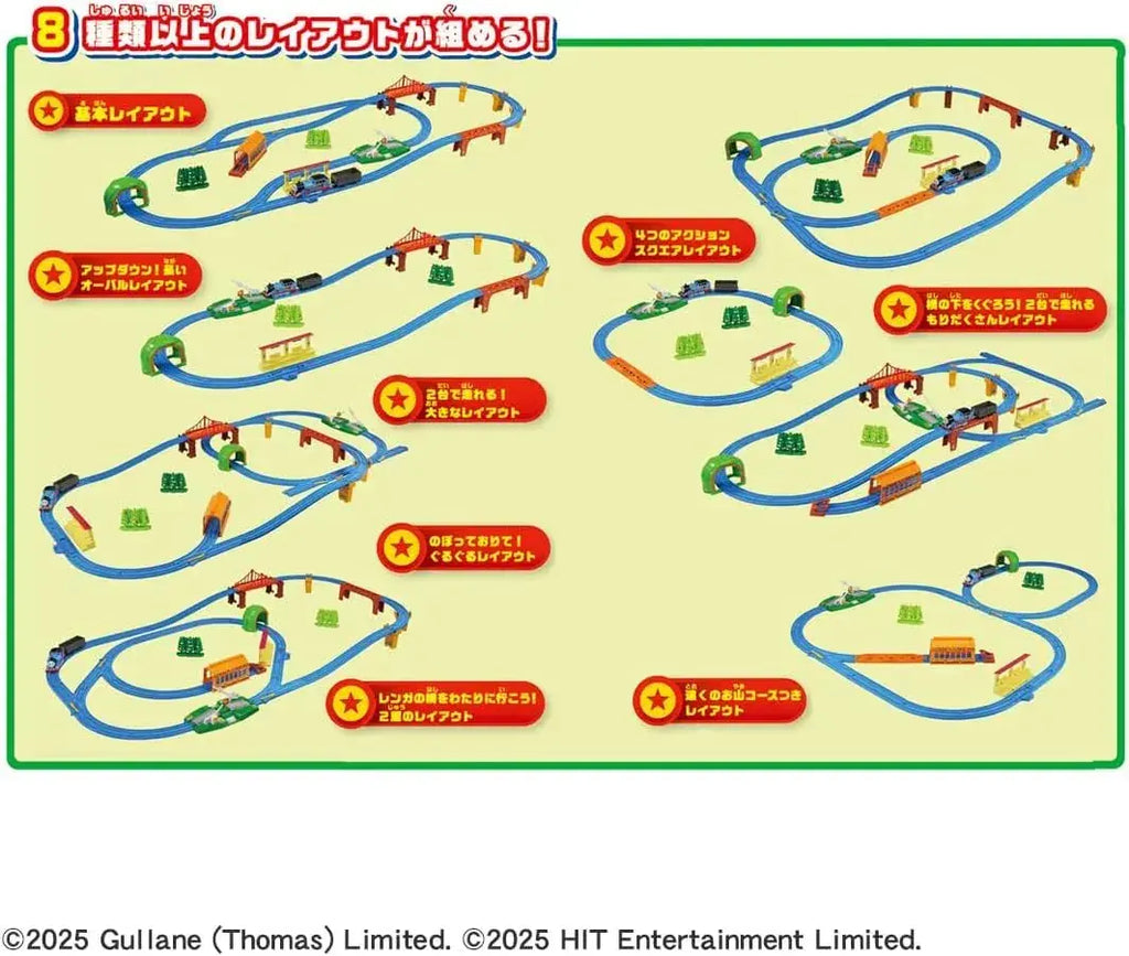 Takara Tomy Plarail Thomas Powered Train Toy Set with Tracks