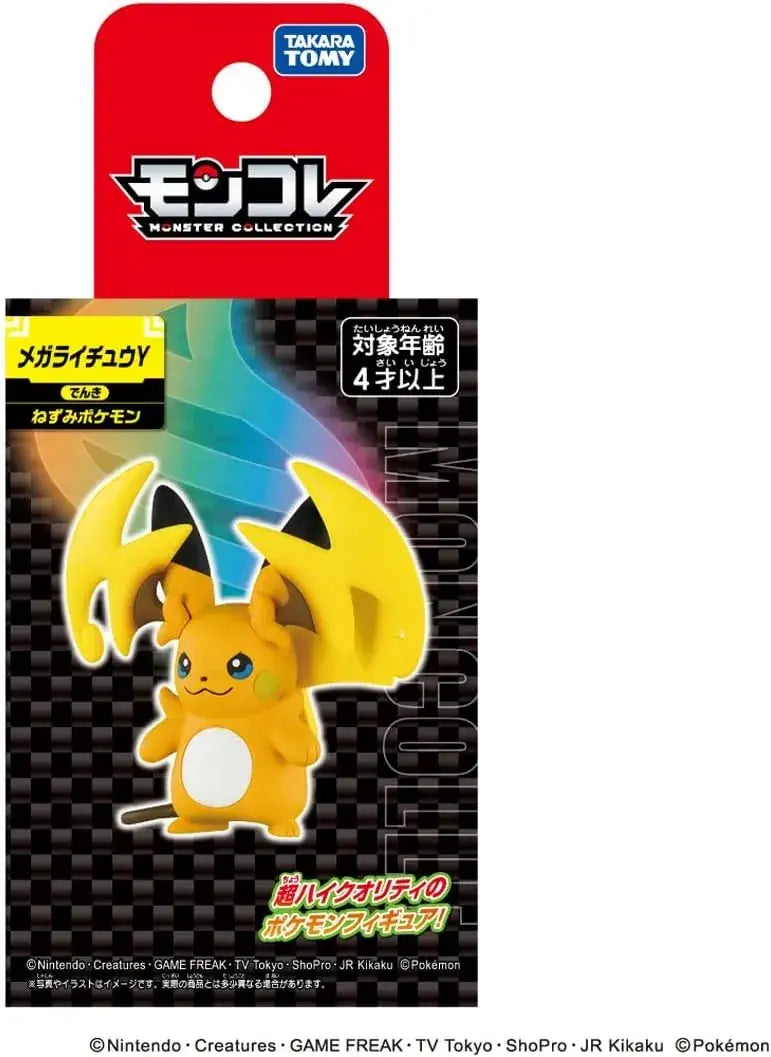 Takara Tomy Pokemon Moncolle Mega-Raichu Y Display Figure 2.4in