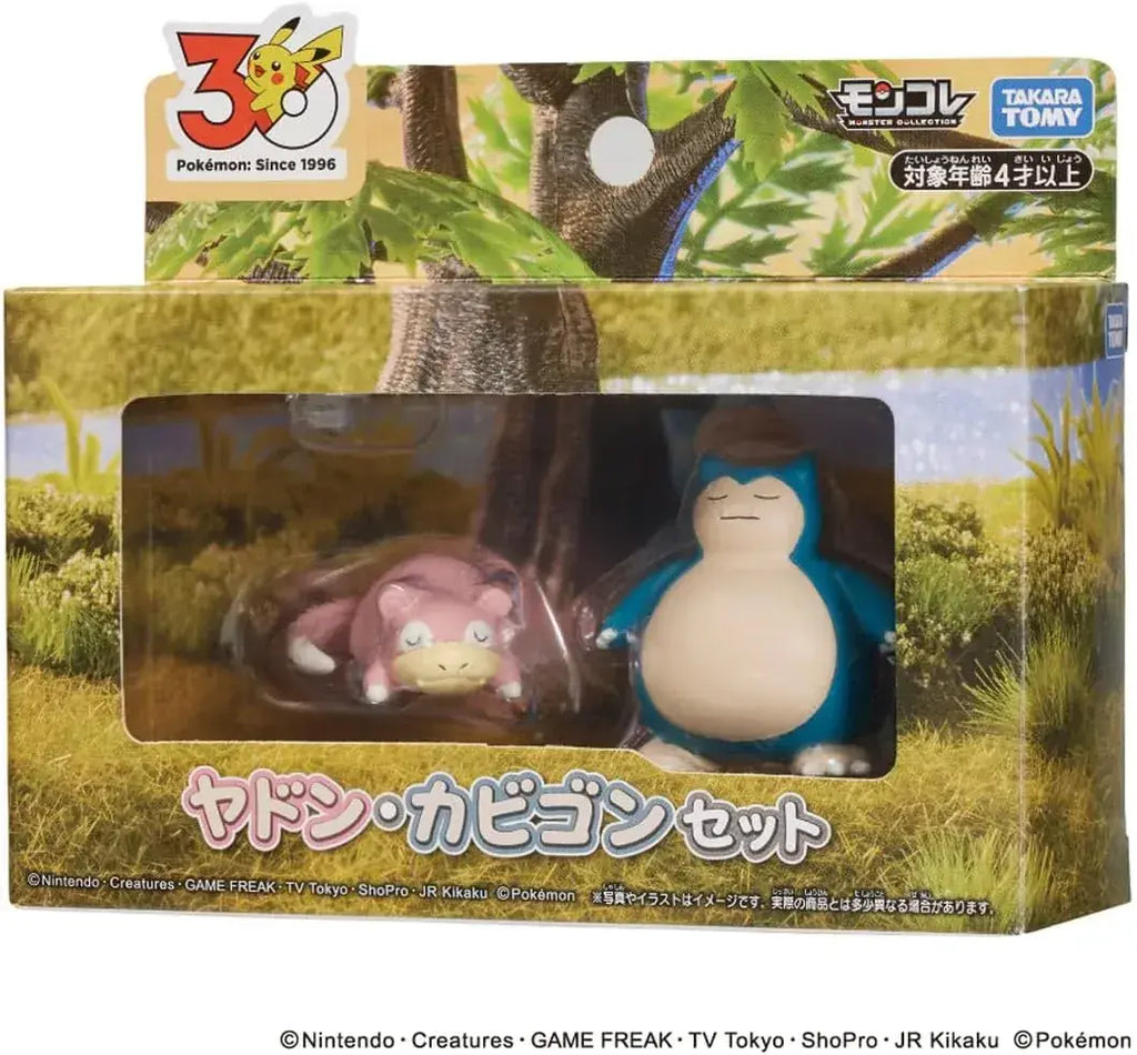 Takara Tomy Pokemon Moncolle Yadon Snorlax PVC Figure Set Japan