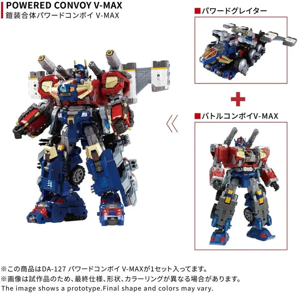 Takara Tomy T SPARK Diaclone DA127 Powered Convoy VMAX Figure Set