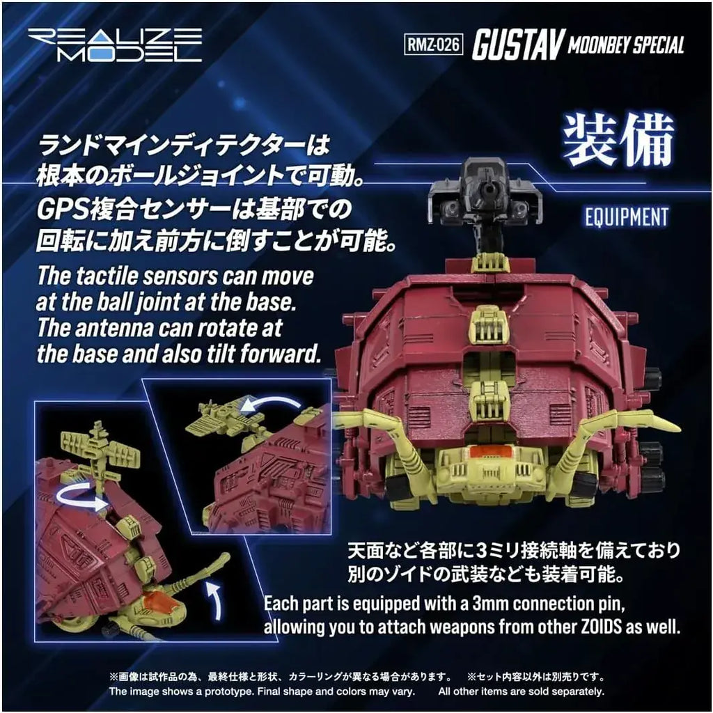 Takara Tomy SPARK ZOIDS Gustav Moonbay 1/100 Adjusting Figure