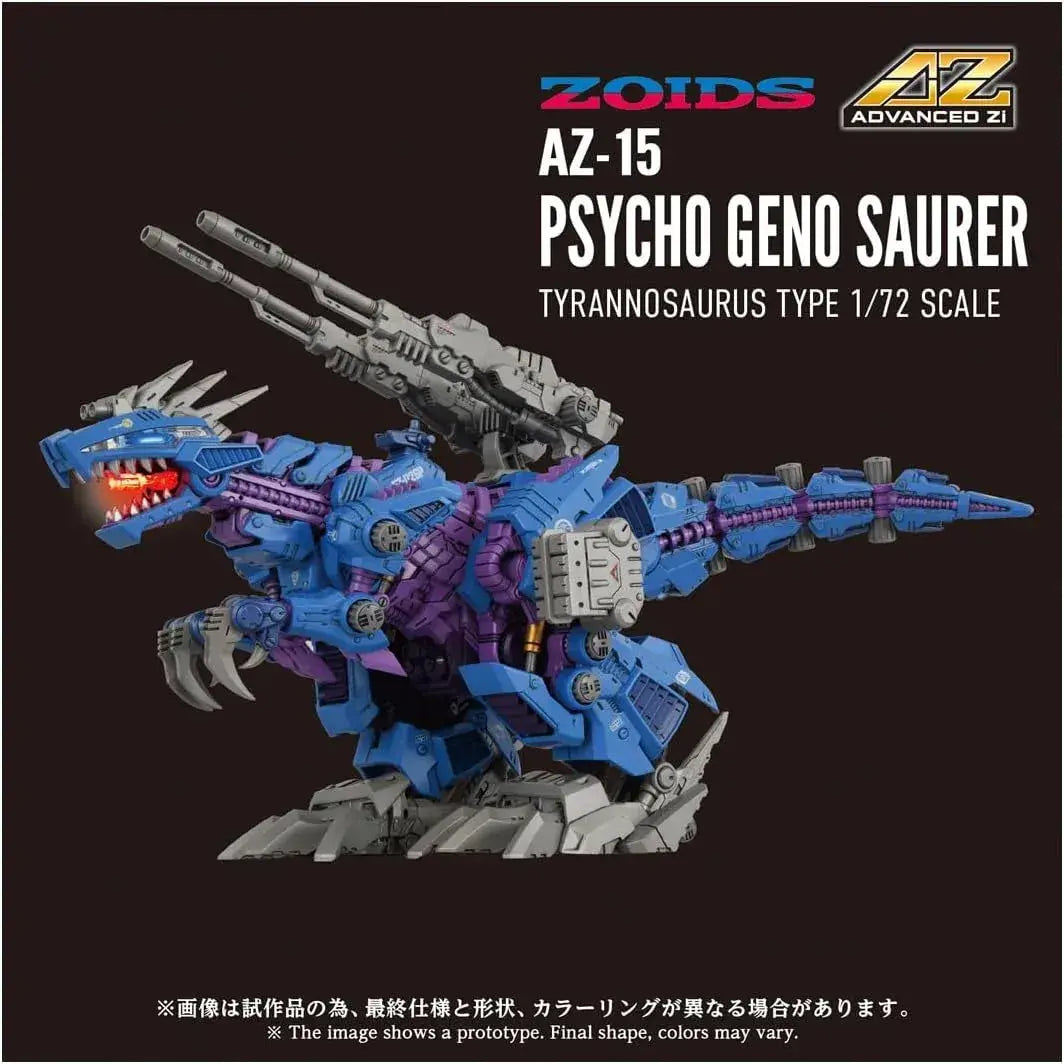 Takara Tomy Spark Zoids AZ 15 Psychogenosaurer 1:72 Model Kit