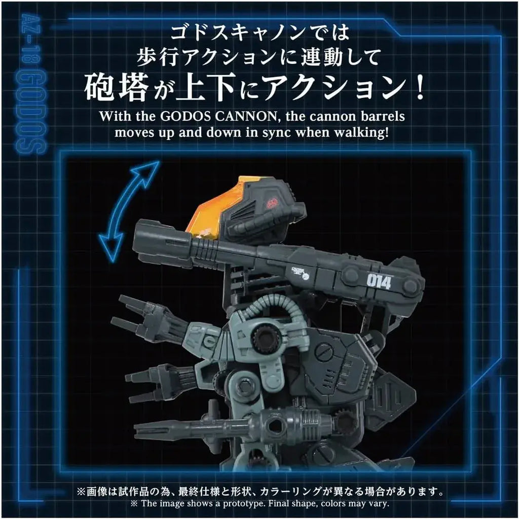 Takara Tomy Spark Zoids AZ 18 Godos Figure Model Kit Storage
