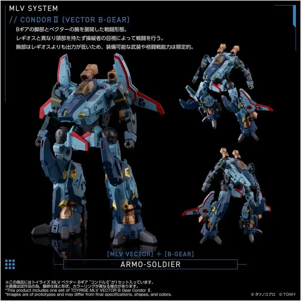 Takara Tomy Toyrise MLV Vector B Gear Condor II Mecha Figure