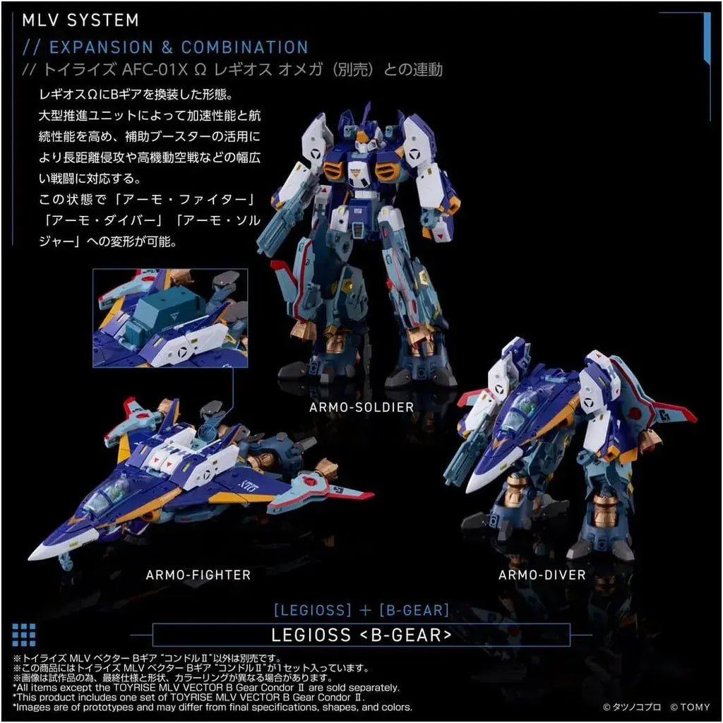 Takara Tomy Toyrise MLV Vector B Gear Condor II Mecha Figure