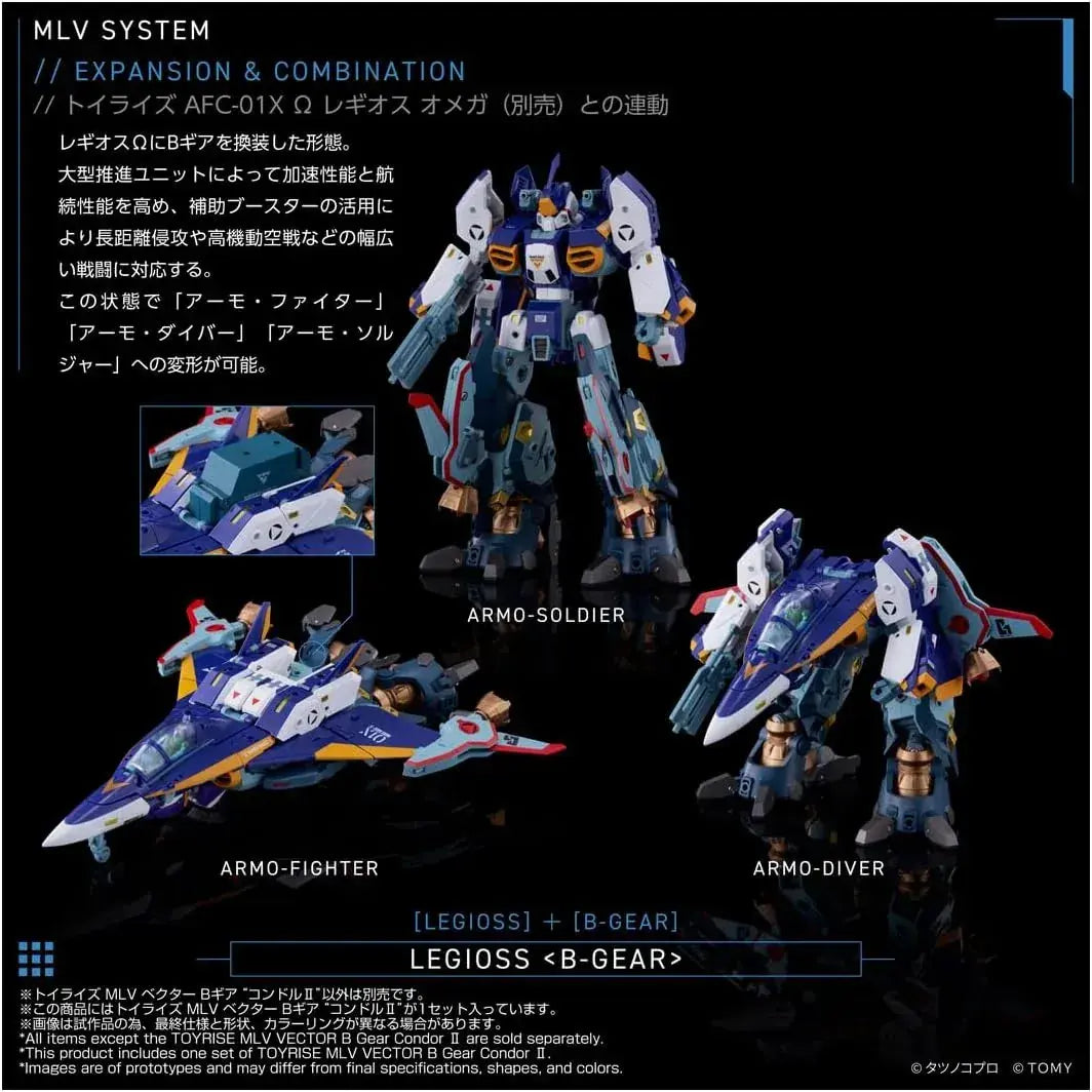 Takara Tomy Toyrise MLV Vector B Gear Condor II Mecha Figure