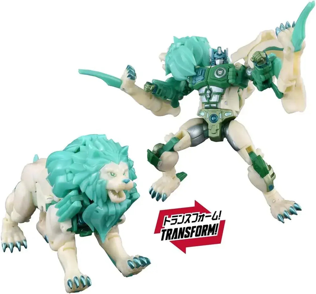 Takara Tomy Transformers Ryo Convoy Green Lion Figure, 2 Modes