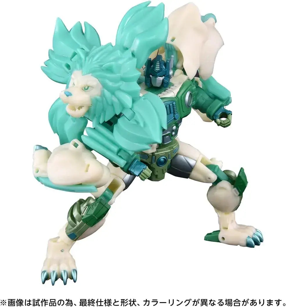 Takara Tomy Transformers Ryo Convoy Green Lion Figure, 2 Modes