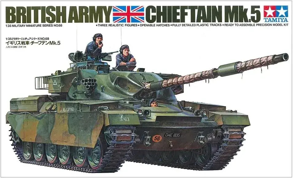 Tamiya British Chieftain Mk 5 Tank Plastic Model Kit 1/35 Scale