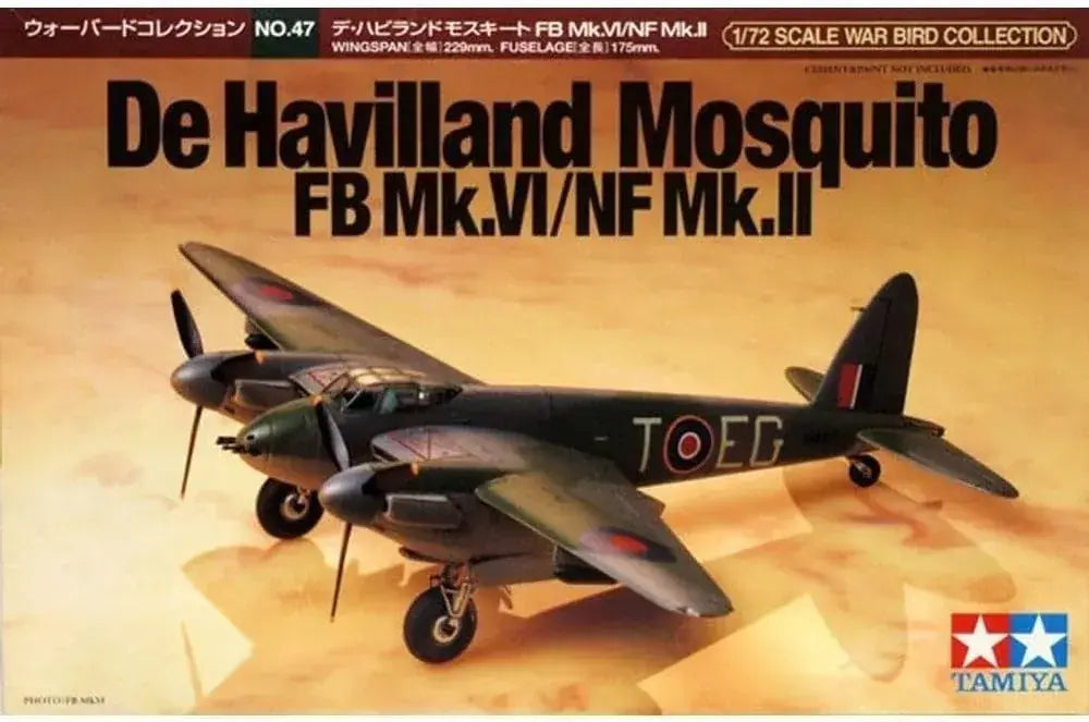 Tamiya De Havilland Mosquito Plastic Assembly Kit 1/72 Scale