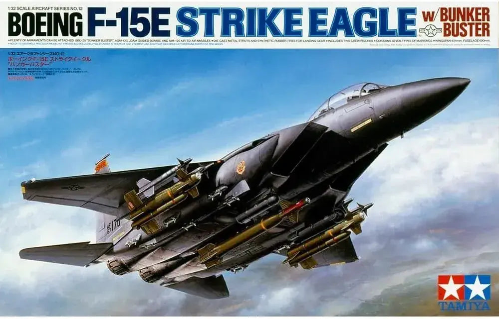 Tamiya F15E Strike Eagle Bunkerbuster 1/32 Plastic Model Kit