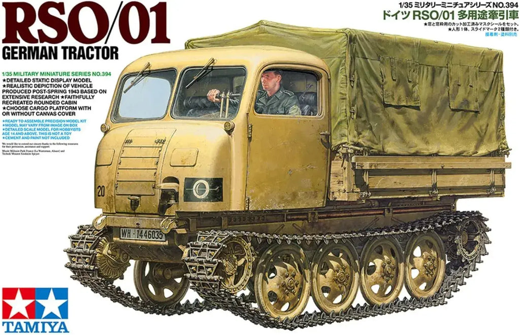 TAMIYA German RSO/01 Utility Tow Vehicle 1/35 Model Assembly Kit