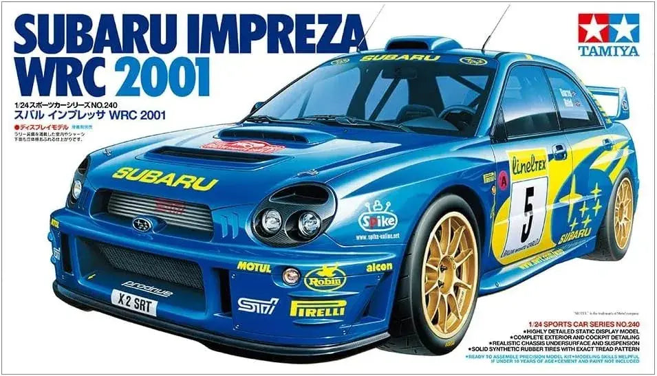 Tamiya Subaru Impreza WRC 2001 1/24 Scale Rally Car Model Kit