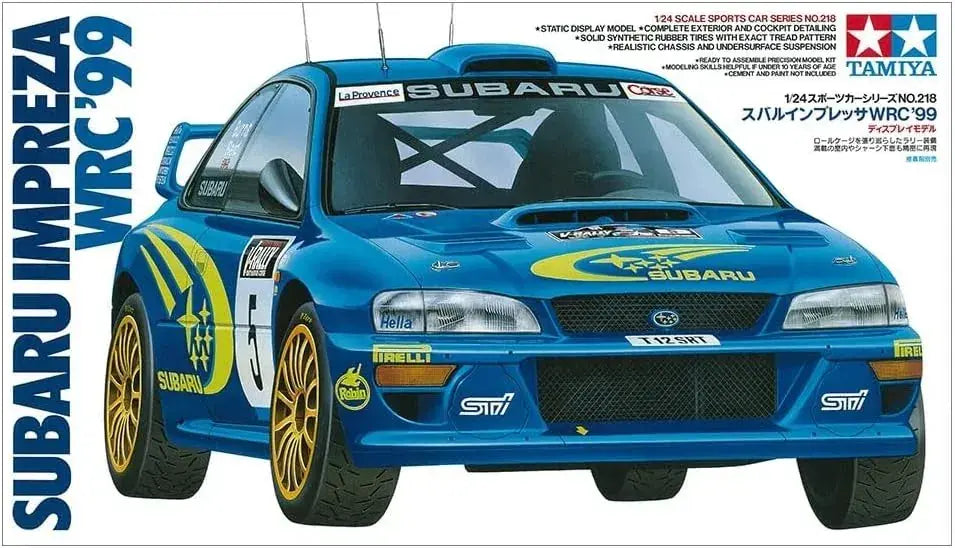 Tamiya Subaru Impreza WRC 99 1/24 Plastic Rally Car Model Kit