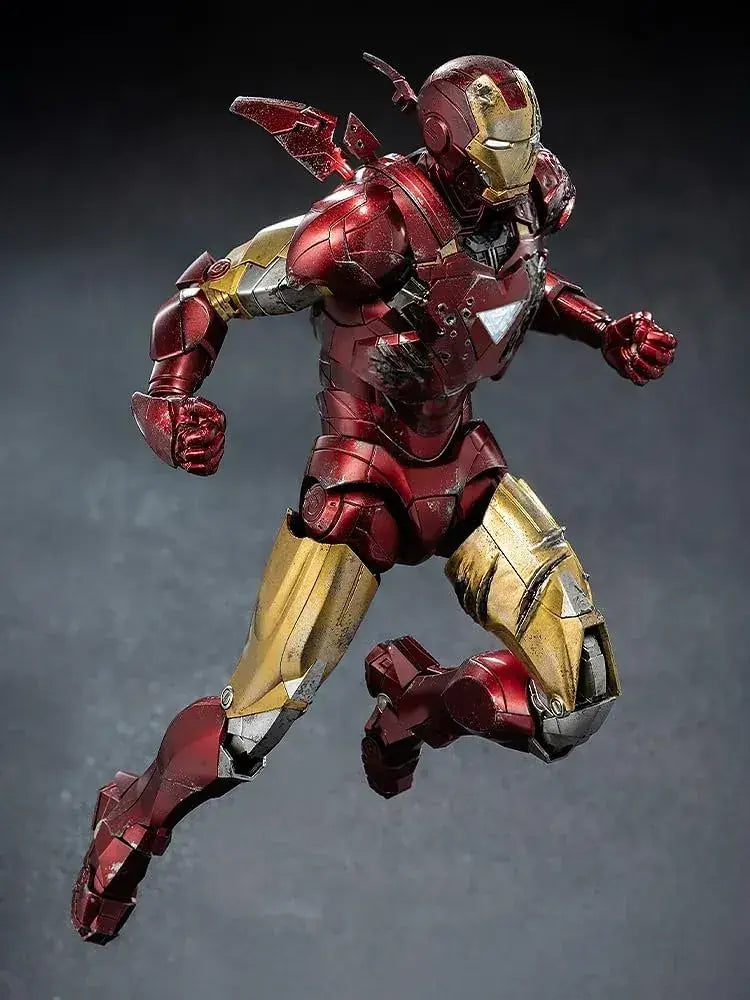 threezero Iron Man Mark 6 Battle-Scarred DLX Figure & Accessories