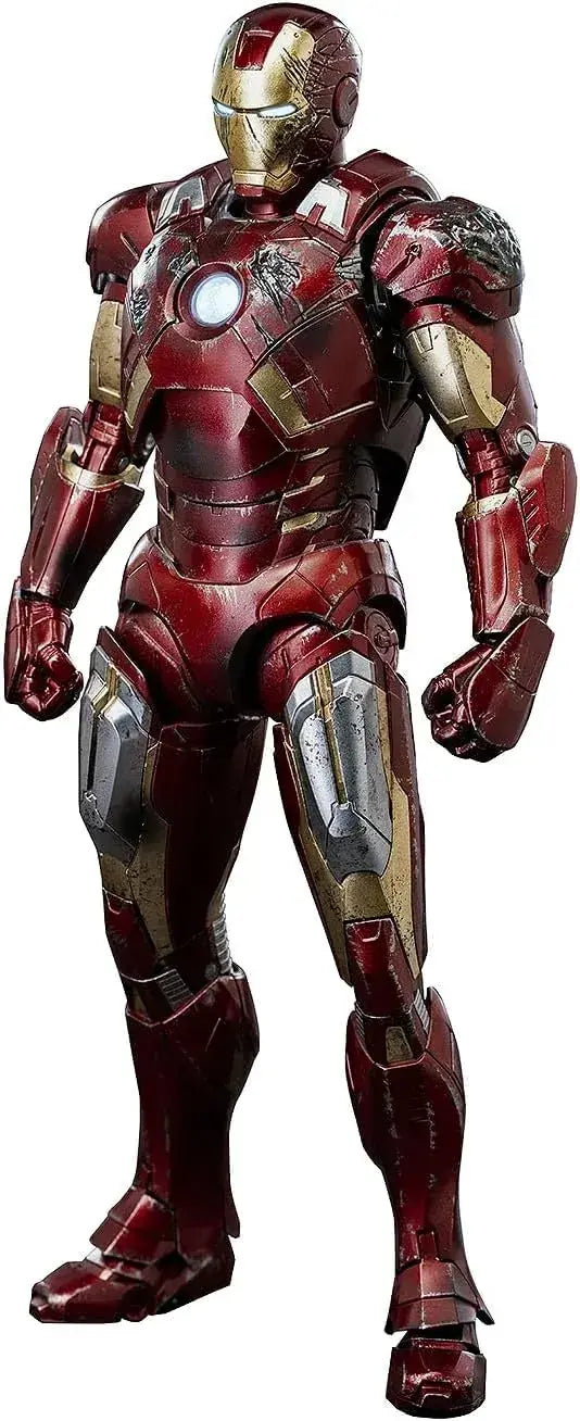 threezero Marvel Iron Man Mark 7 Battle Damage Figure 6.9-Inch