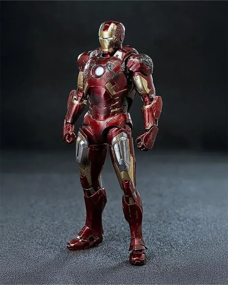 threezero Marvel Iron Man Mark 7 Battle Damage Figure 6.9-Inch