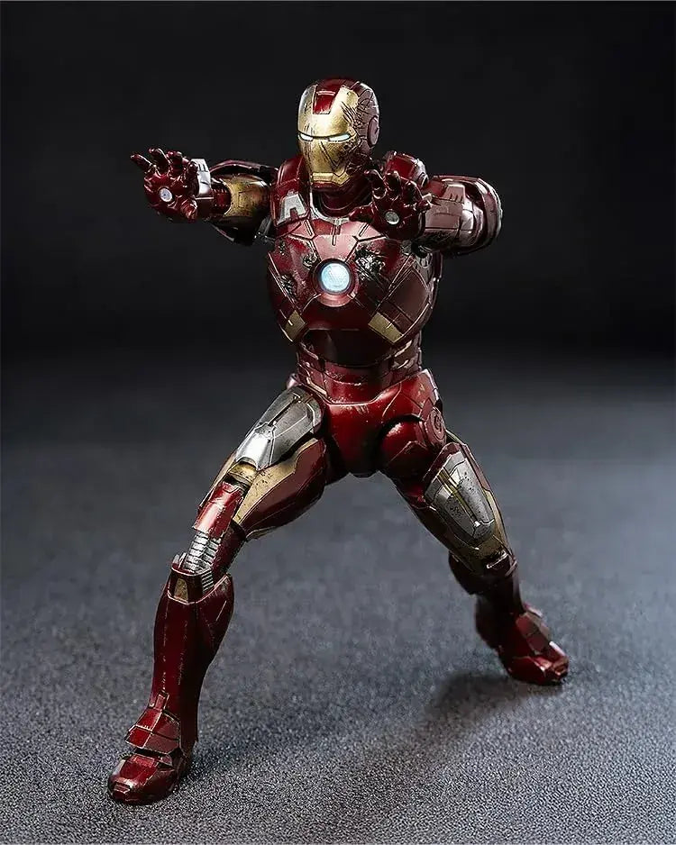 threezero Marvel Iron Man Mark 7 Battle Damage Figure 6.9-Inch