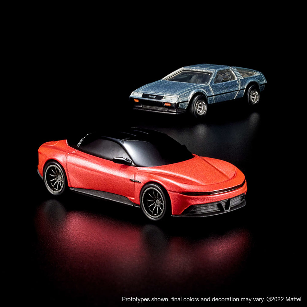 Hot Wheels x DeLorean DMC-12 & Alpha5 Collector Set