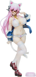 Union Creative Super Sonico White Cat PVC ABS Figure 270mm