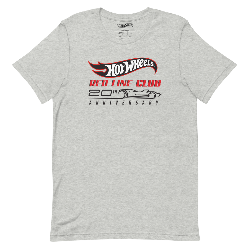 Hot Wheels® Red Line Club® 20th Anniversary Silhouette Logo – Heather Grey Shirt