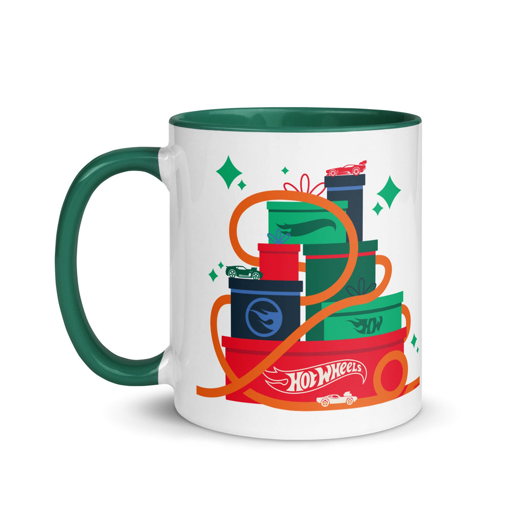 Hot Wheels Merry and Bright White Mug