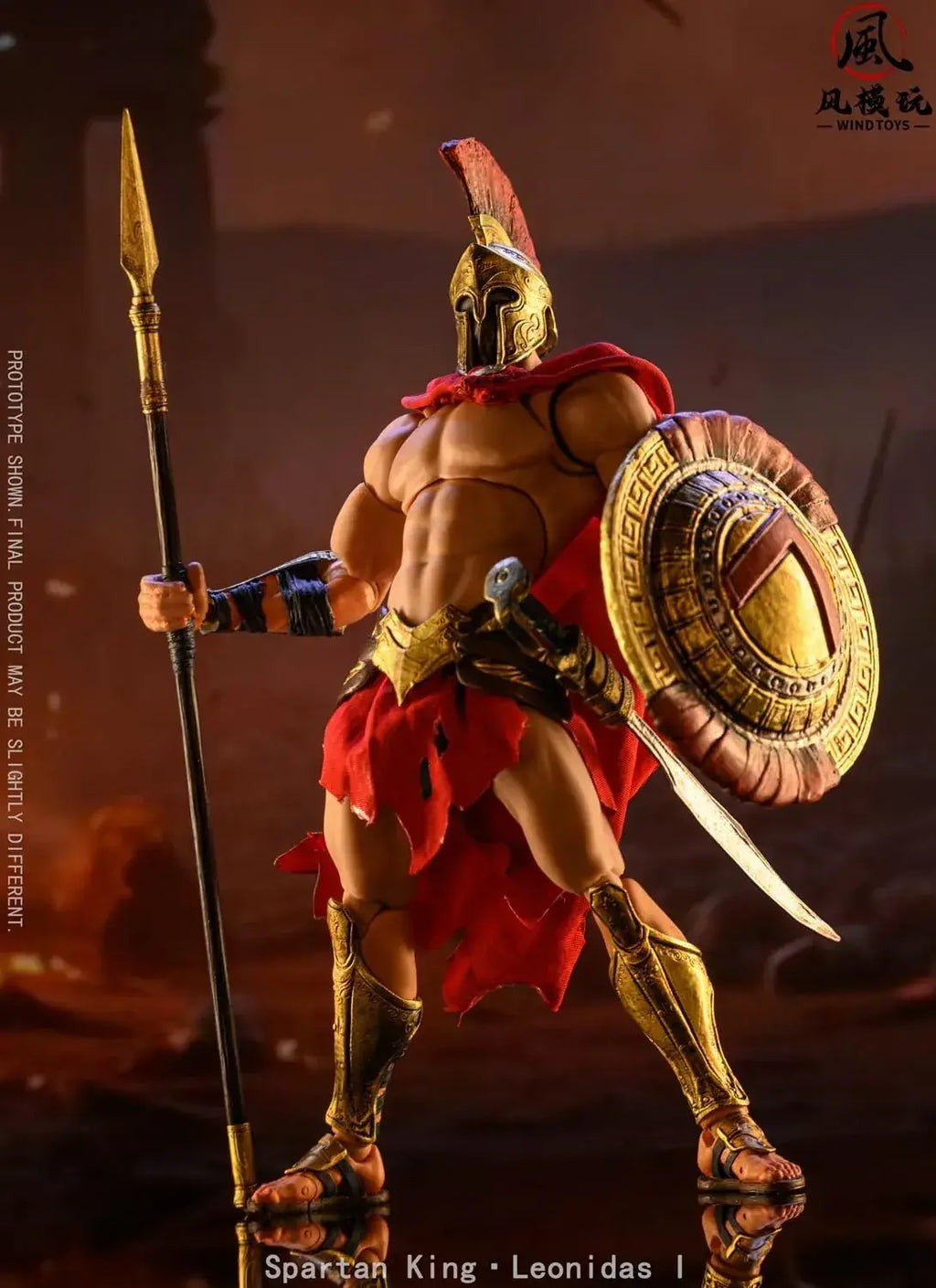 Wind Toys Spartan King Leonidas I Historical Figure 1/12 Scale