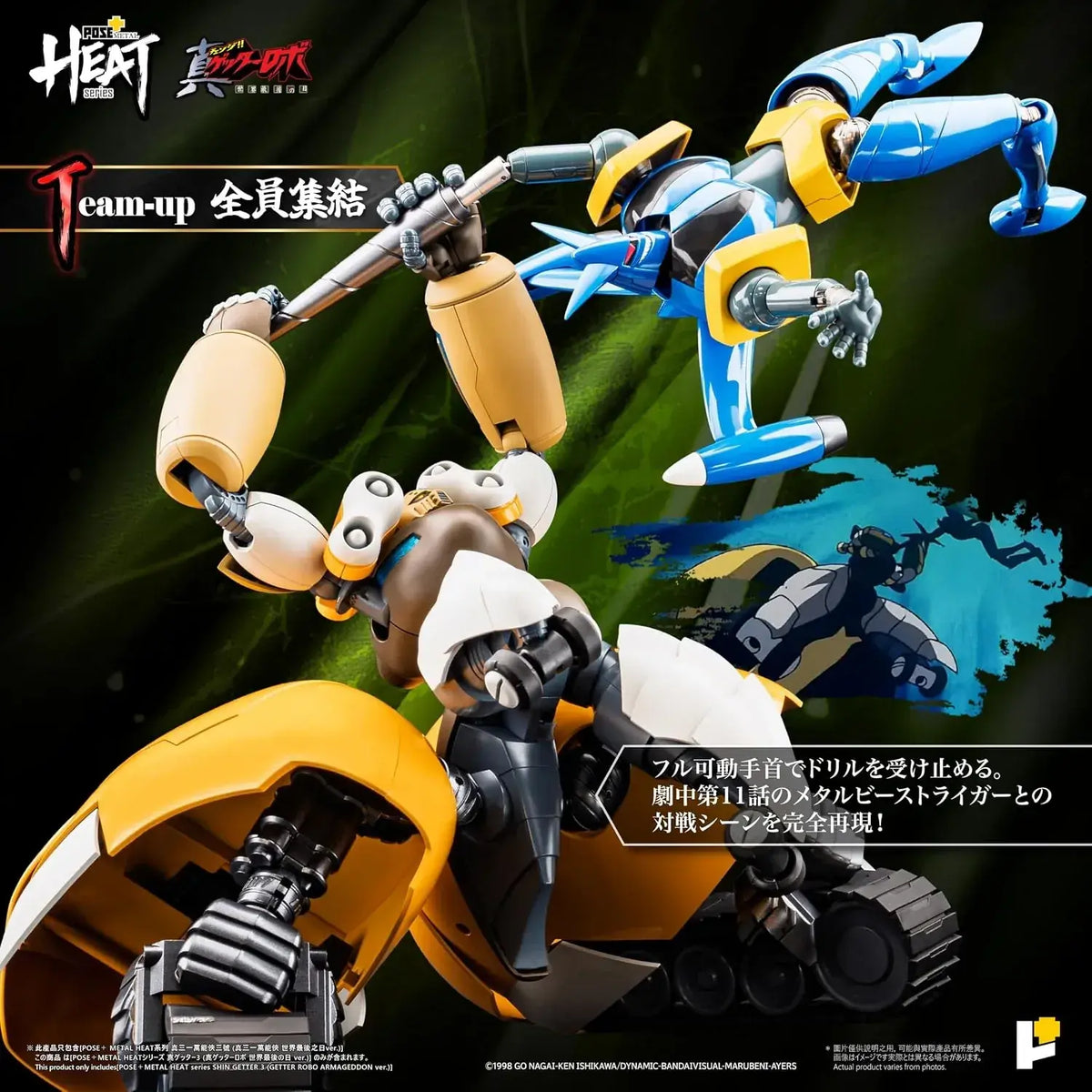 Winelot Limited Pose Plus Metal Heat Shin Getter 3 Figure Adjustable