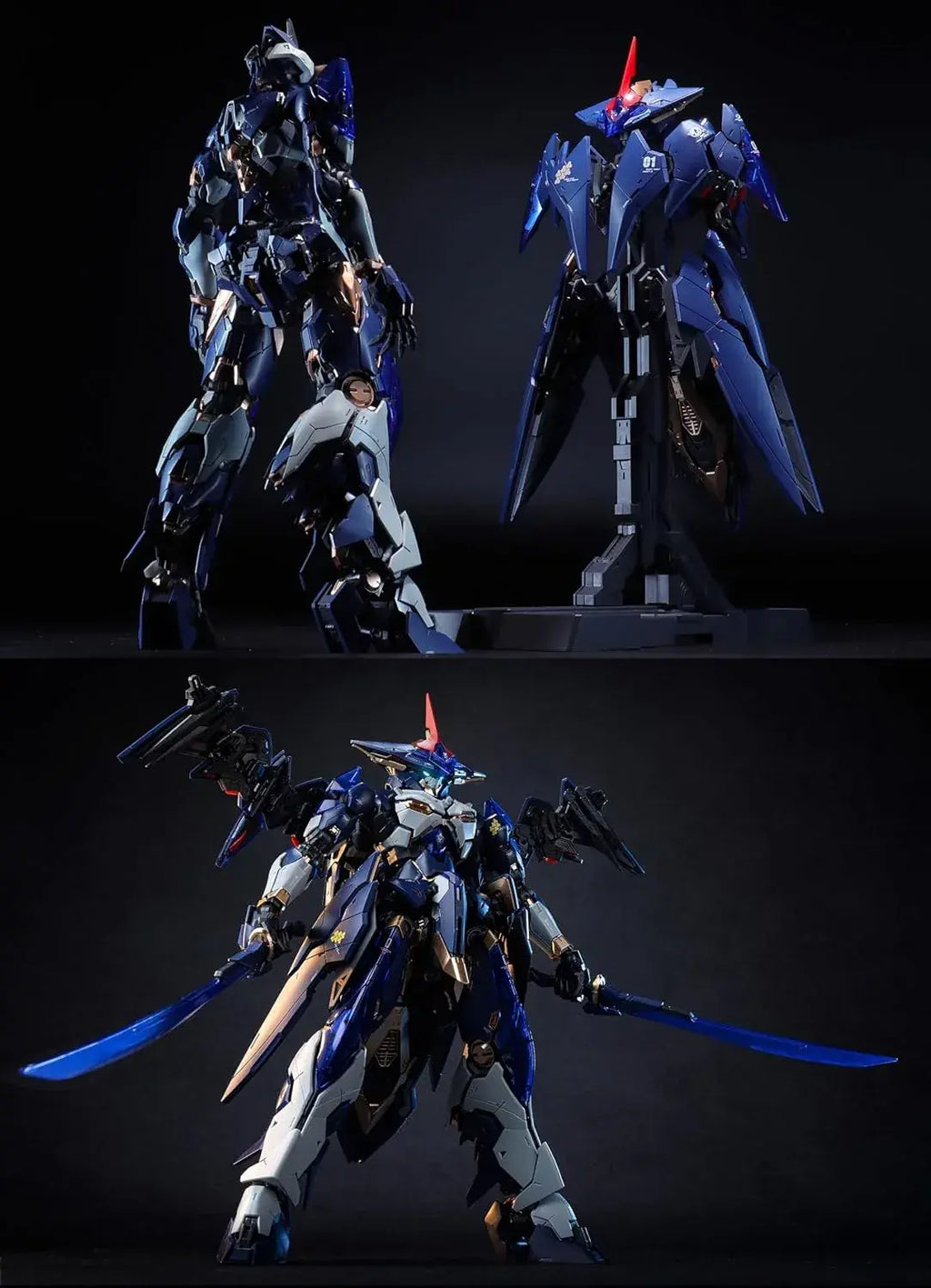 Xiaot Dragon Emblem Leiyou 1/100 Scale Blue Plastic Model Kit