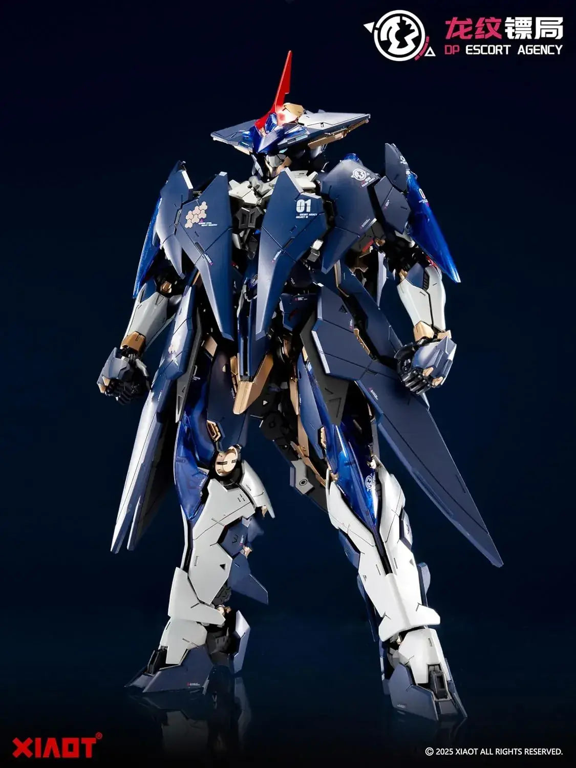 Xiaot Dragon Emblem Leiyou 1/100 Scale Blue Plastic Model Kit