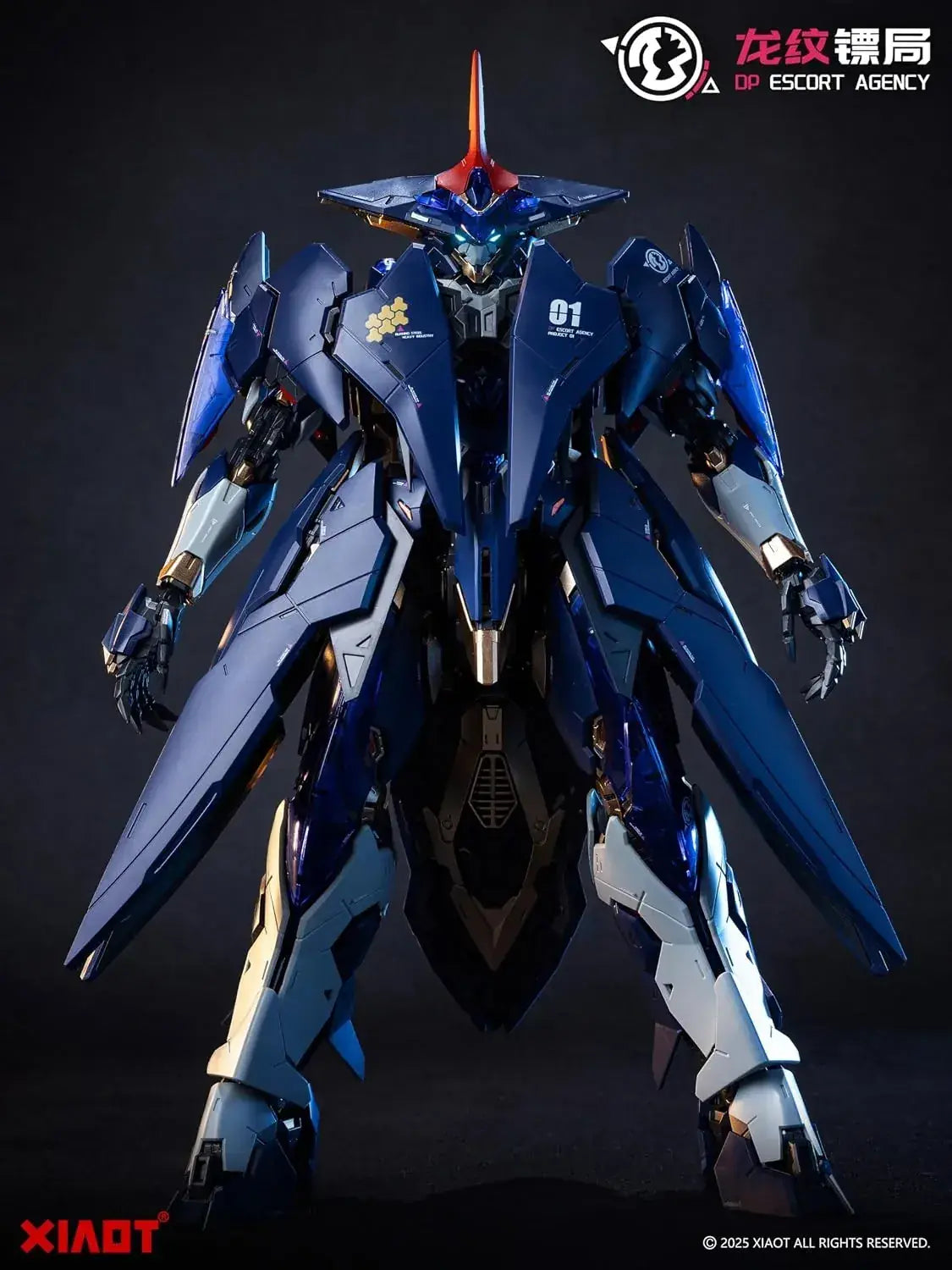 Xiaot Dragon Emblem Leiyou 1/100 Scale Blue Plastic Model Kit