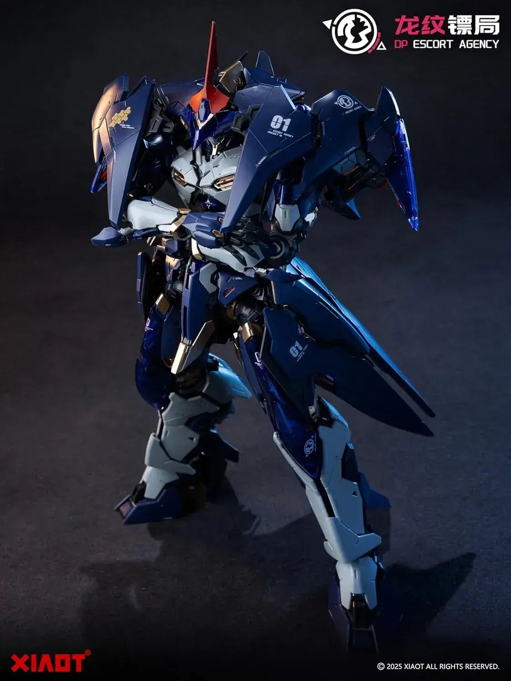 Xiaot Dragon Emblem Leiyou 1/100 Scale Blue Plastic Model Kit