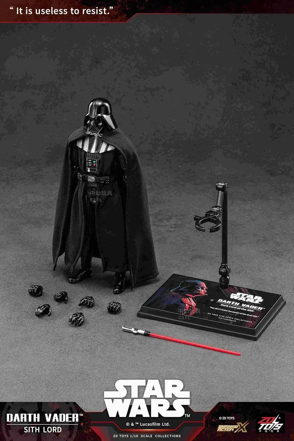 ZD Toys Star Wars Darth Vader Figure, 7-Inch Toys Collectible
