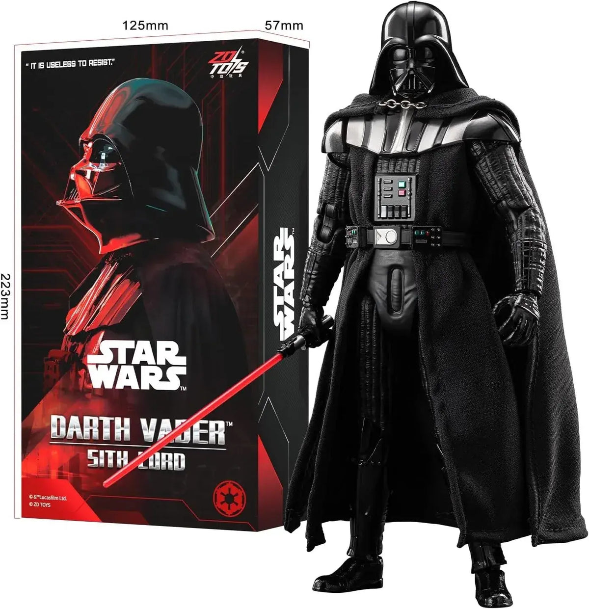 ZD Toys Star Wars Darth Vader Figure, 7-Inch Toys Collectible